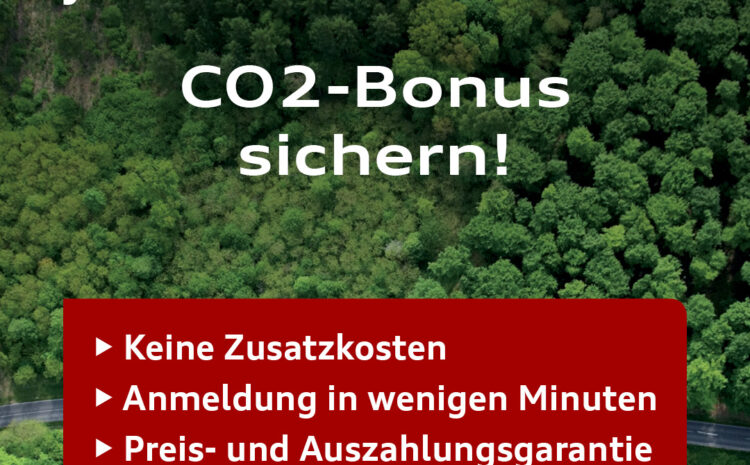  Jetzt jährlich CO2-Bonus sichern