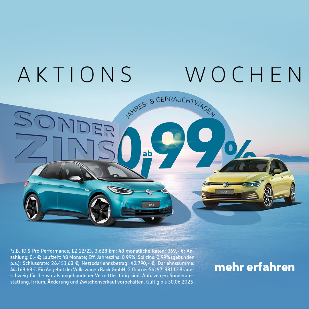 VW VVJ Sonderzins Aktion