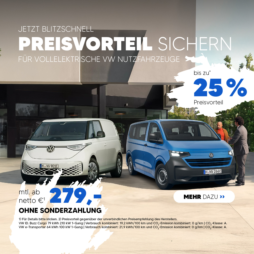 VW e-Nutzfahrzeug Angebote