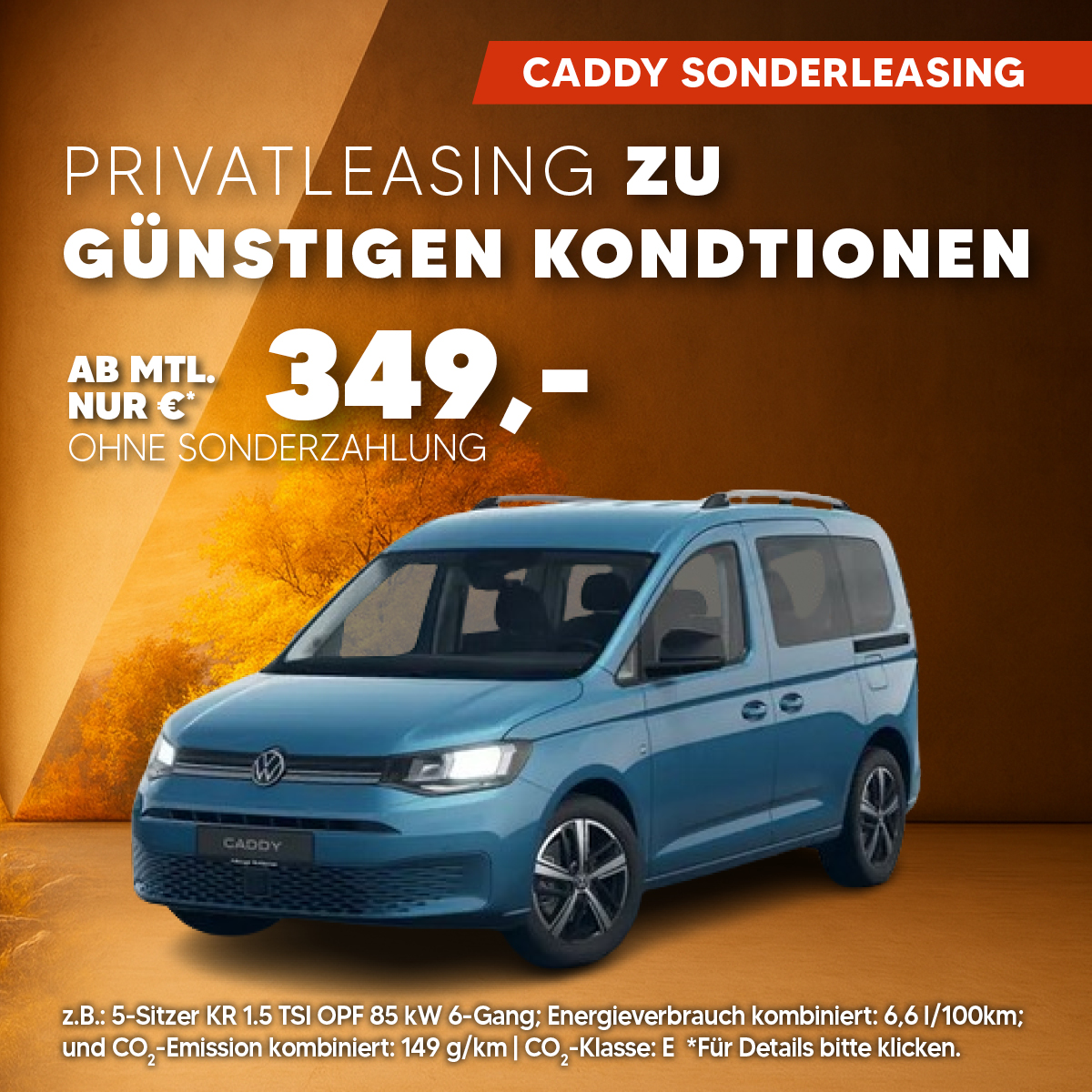 VW Caddy Privatleasing