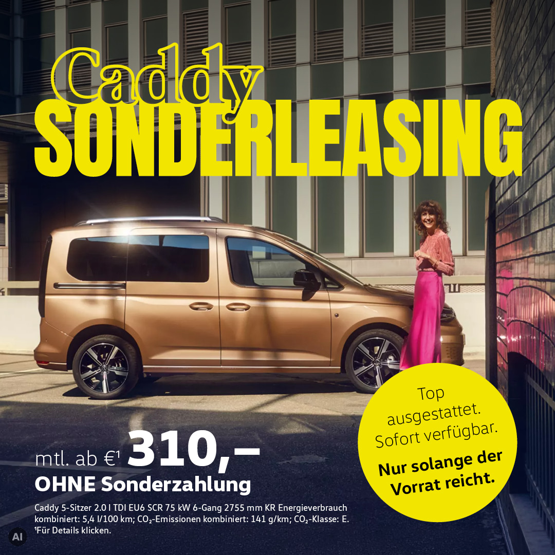Caddy Sonderleasing neue Rate Salzmann Caddy Sonderleasing